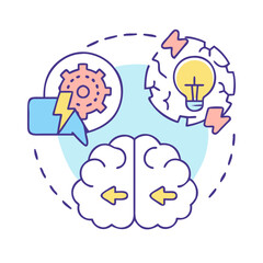 brainstorming icon, brainstorming vector illustration-simple illustration of brainstorming, perfect for brainstorming logos and icons