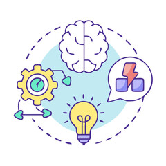 brainstorming icon, brainstorming vector illustration-simple illustration of brainstorming, perfect for brainstorming logos and icons