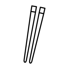 chopstick glyph icon
