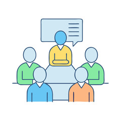 meeting icon, meeting vector illustration-simple illustration of meeting, perfect for meeting logos and icons