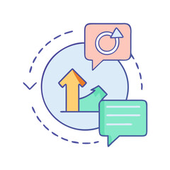 status update icon, status update vector illustration-simple illustration of status update, perfect for status update logos and icons