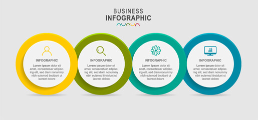Infographics template. Infographics for business presentations or information banner.
