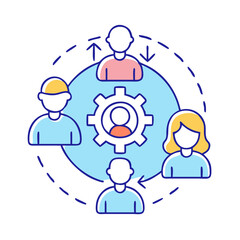 team collaboration icon, team collaboration vector illustration-simple illustration of team collaboration, perfect for team collaboration logos and icons