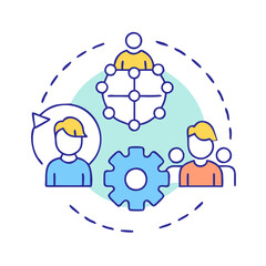 team collaboration icon, team collaboration vector illustration-simple illustration of team collaboration, perfect for team collaboration logos and icons