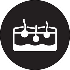hair glyph icon