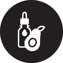 avocado glyph icon
