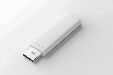 Sleek White USB Flash Drive Modern Portable Storage Solution