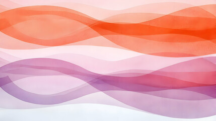 Fototapeta premium Soft Waves in Warm Colors with Gradient Transitions