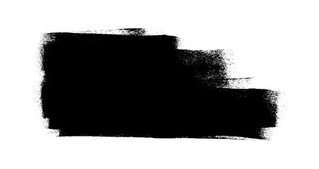 Banner Label Grunge Roller Brush Vector 