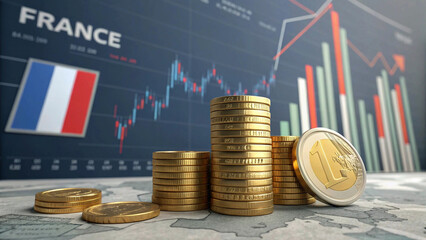 "Euro Currency Growth: 3D Exchange Market Background Highlighting Financial Profit and Investment Success