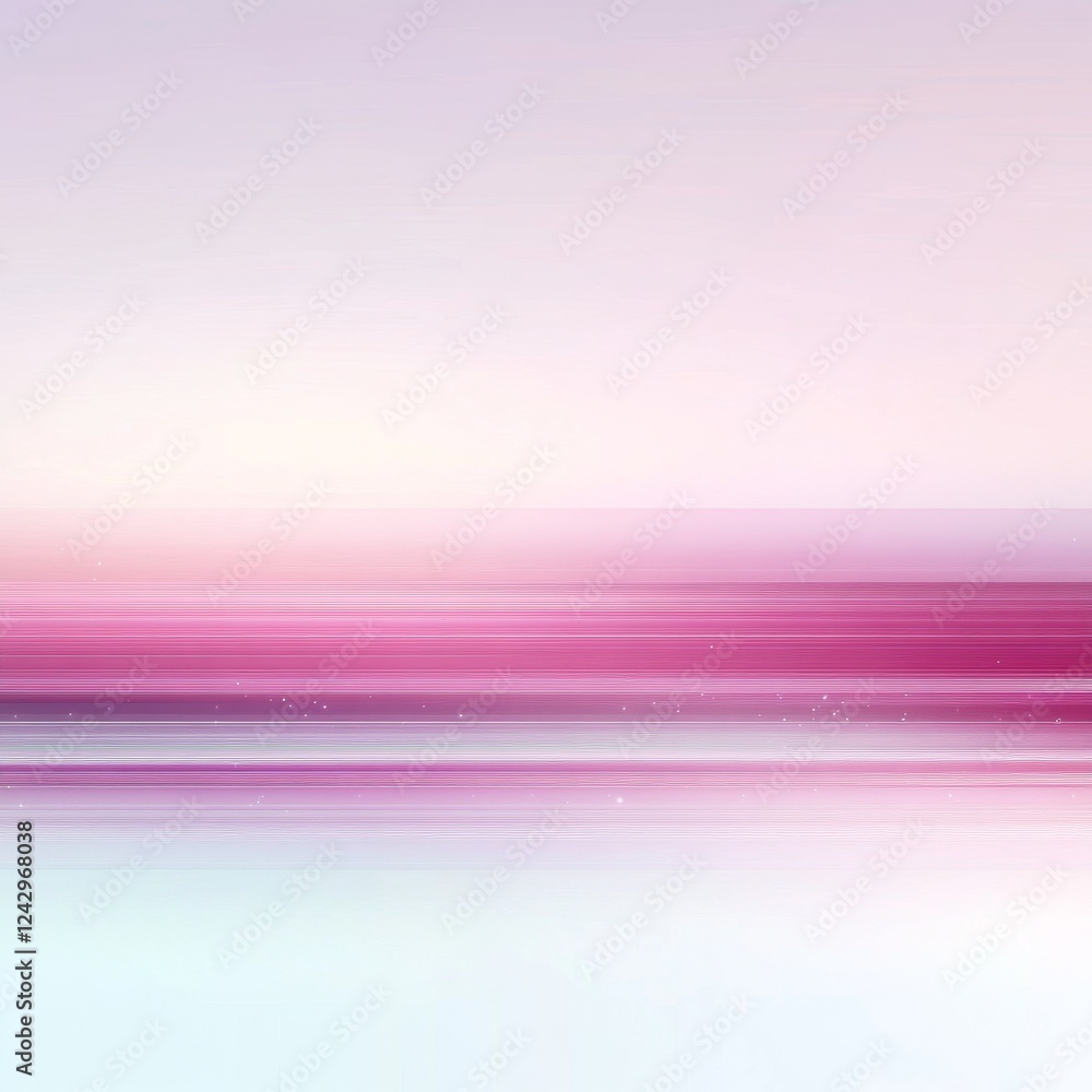 Poster a serene abstract image featuring soft gradients of pink and light blue, evoking calmness and tranqu