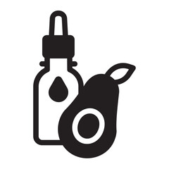 avocado glyph icon