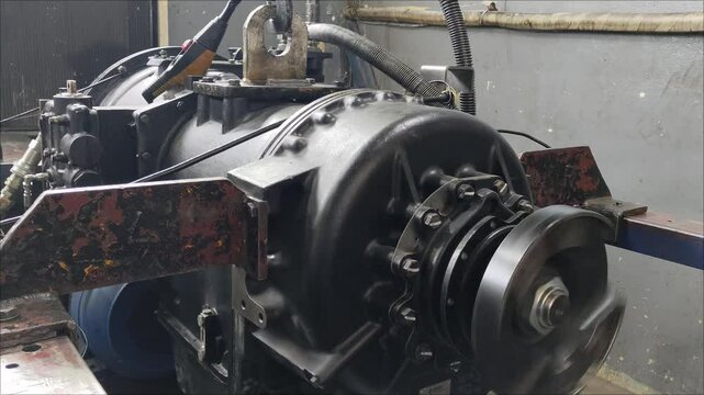 Allison Transmission 8000 series Dyno Test in a Professional Automotive Workshop or Test bench at Balikpapan