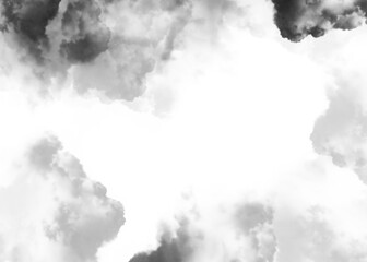 black smoke dash pollution spreading on transparency background	