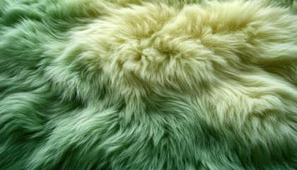 Obraz premium Soft Green And Yellow Fur Texture Background