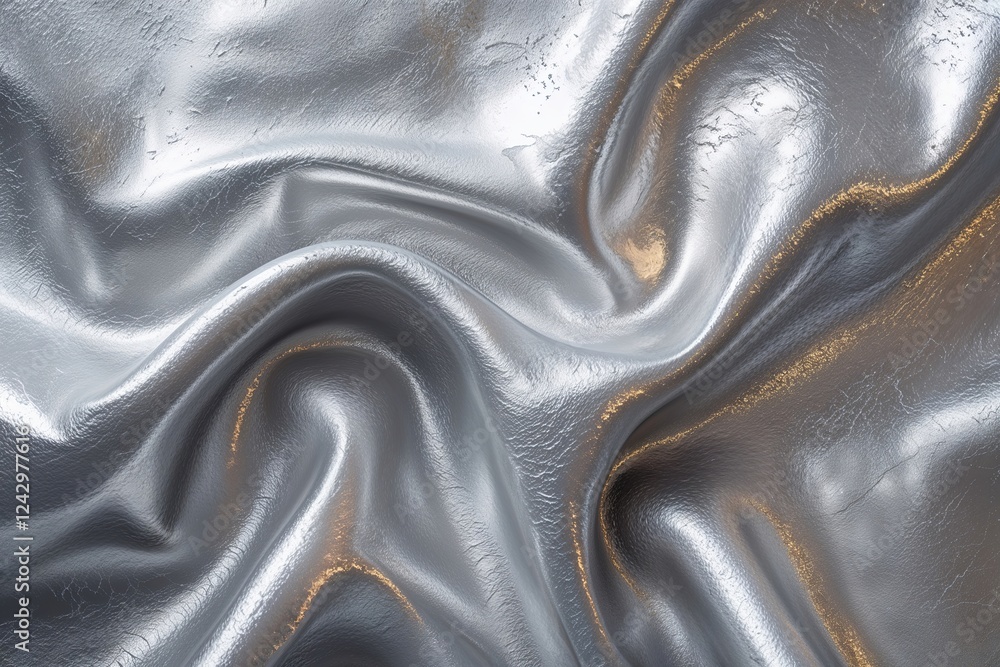 Poster silver metallic abstract background with textured and smooth surface evoking depth and sophisticatio