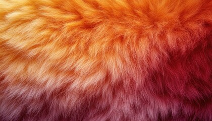 Fototapeta premium Orange and Red Fur Texture Gradient Background