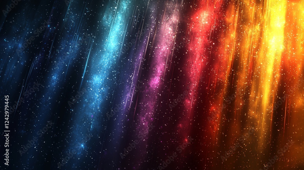 Poster flash rainbow abstract colorful background design. multi-colored stripes and lines in perspective, c