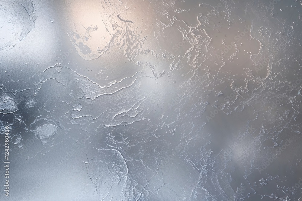 Poster ethereal silver texture backdrop with light gradient effect