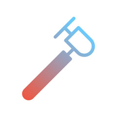 Gradient Dental Floss Pick Icon Illustration