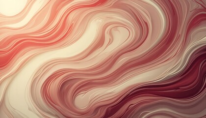 Fototapeta premium Abstract Swirling Red And Beige Wave Pattern