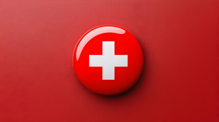 Obraz premium Symbol of swiss identity switzerland logo design minimalist close-up cultural significance