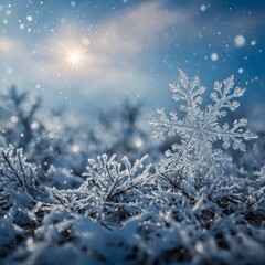 snow covered fir tree