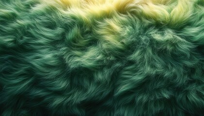 Obraz premium Abstract Green and Yellow Fur Texture Background