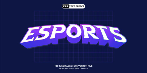 Futuristic Esports Text Style – Fully Editable & Layered © RKSTUDIOBASE