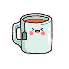 Obraz premium vector illustration of a cup tea