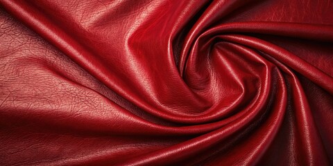 Obraz premium Rich red leather background with a luxurious sheen, premium, passionate, luxurious
