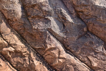 texture of stone, Close up of broken red bricks background