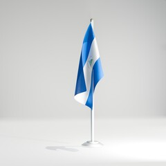 Nicaragua national desktop flag 3d image