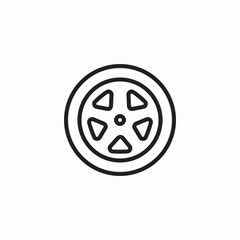 lemon citrus slice icon vector sign