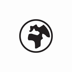 World globe earth icon vector sign