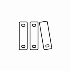 Office folders documents icon vector sign