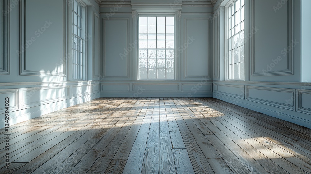 Poster an empty room with a modern and bright interior. ideal for use as a mock-up. perfect for creating fu