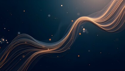 Fototapeta premium Illustration Abstract blue light background with stars and a cosmic theme featuring the night sky, galaxy, and nebula