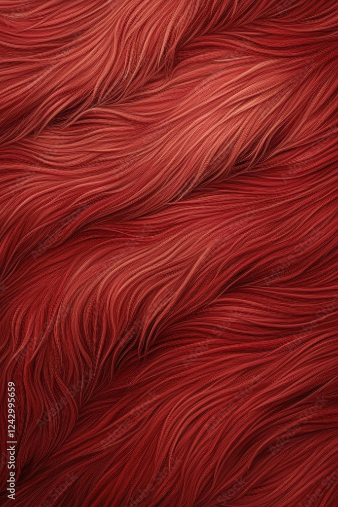 Poster vibrant red flowing texture: abstract waves in dynamic and elegant design for modern graphic resourc