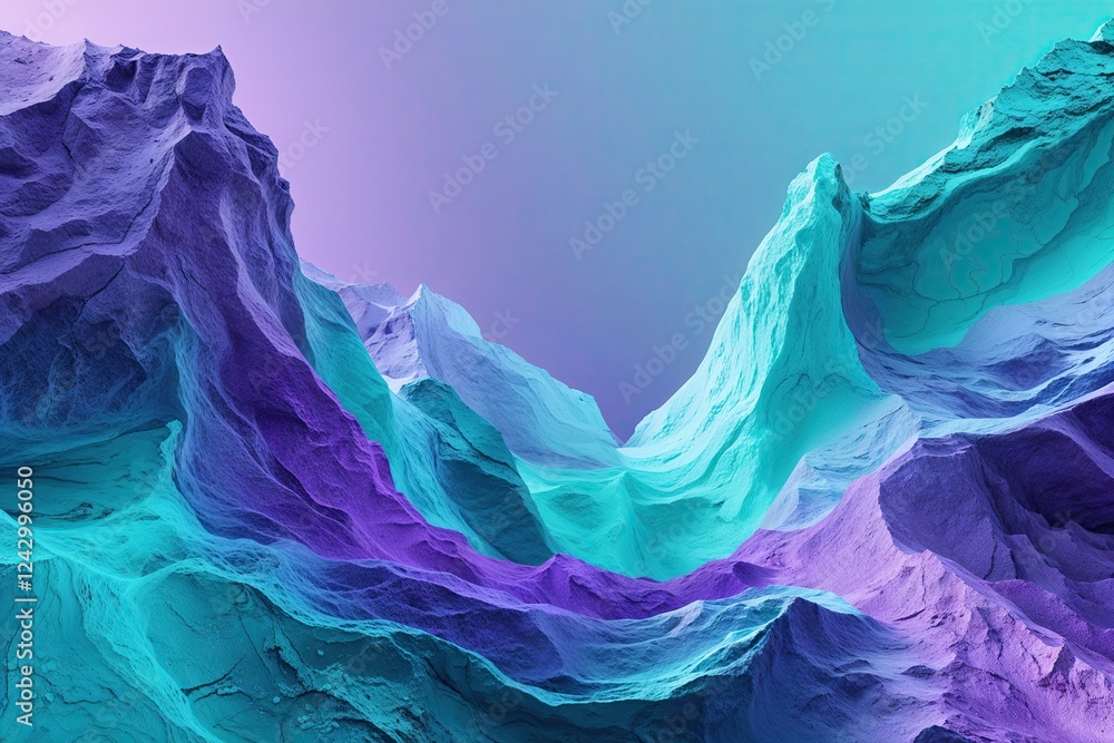 Aufkleber vibrant abstract background with turquoise lavender gradient and dynamic texture design
