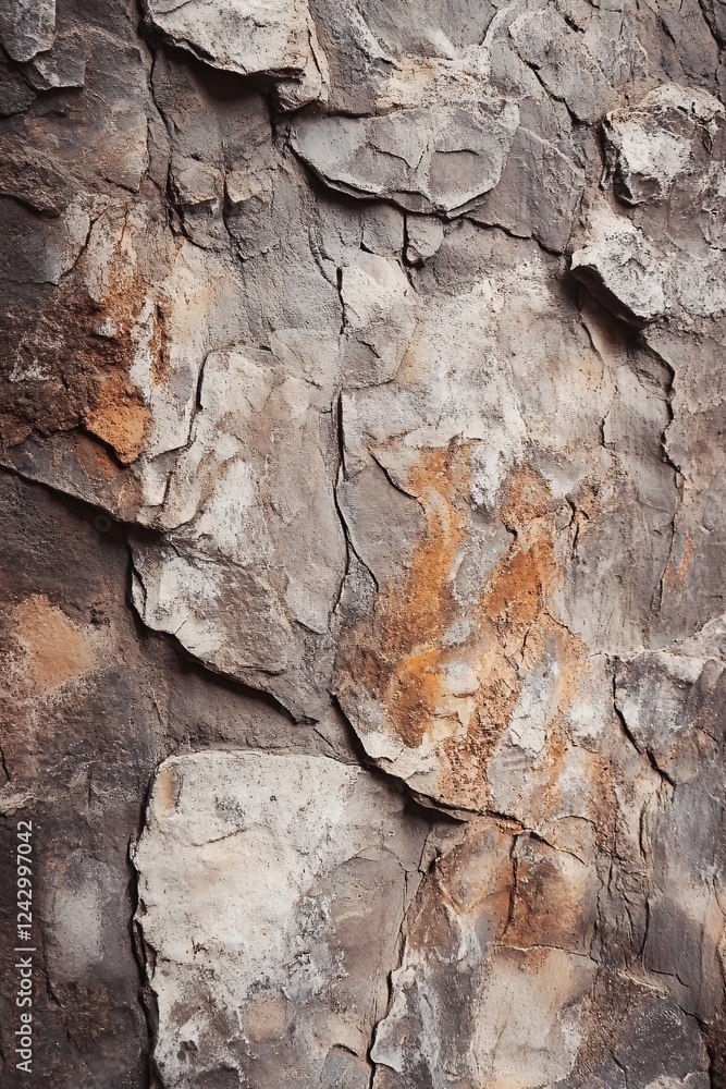 Poster rough natural stone surface forming intricate pattern background