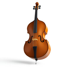 Obraz premium cello on white background