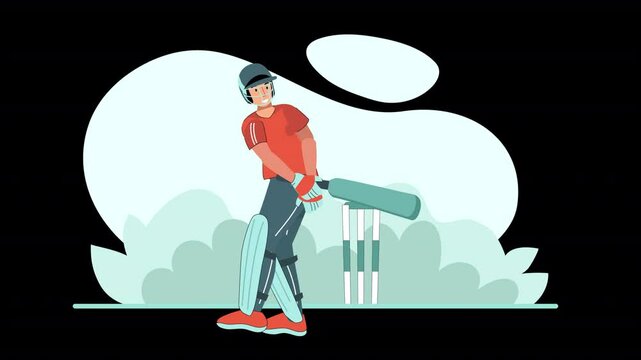 Use this vector animation scene to bring IPL cricket matches to life, making your sports content more dynamic and engaging.