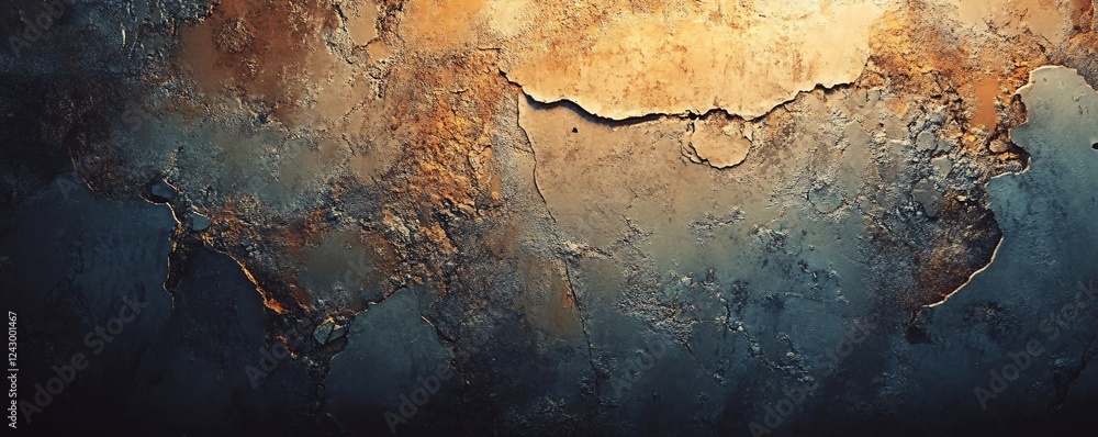 Poster old weathered cracked concrete wall texture background showing deep color tones