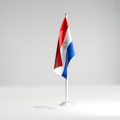 Paraguay national desktop flag 3d image