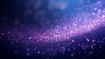 Fototapeta premium An enchanting purple bokeh background with sparkling lights, creates a dreamy and magical atmosphere, perfect for designs and creative projects