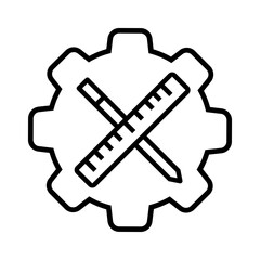 Technical support icon vector. Service station illustration sign. Engineer symbol. Maintenance logo.