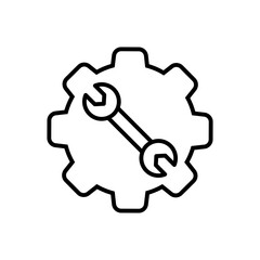 Technical support icon vector. Service station illustration sign. Engineer symbol. Maintenance logo.