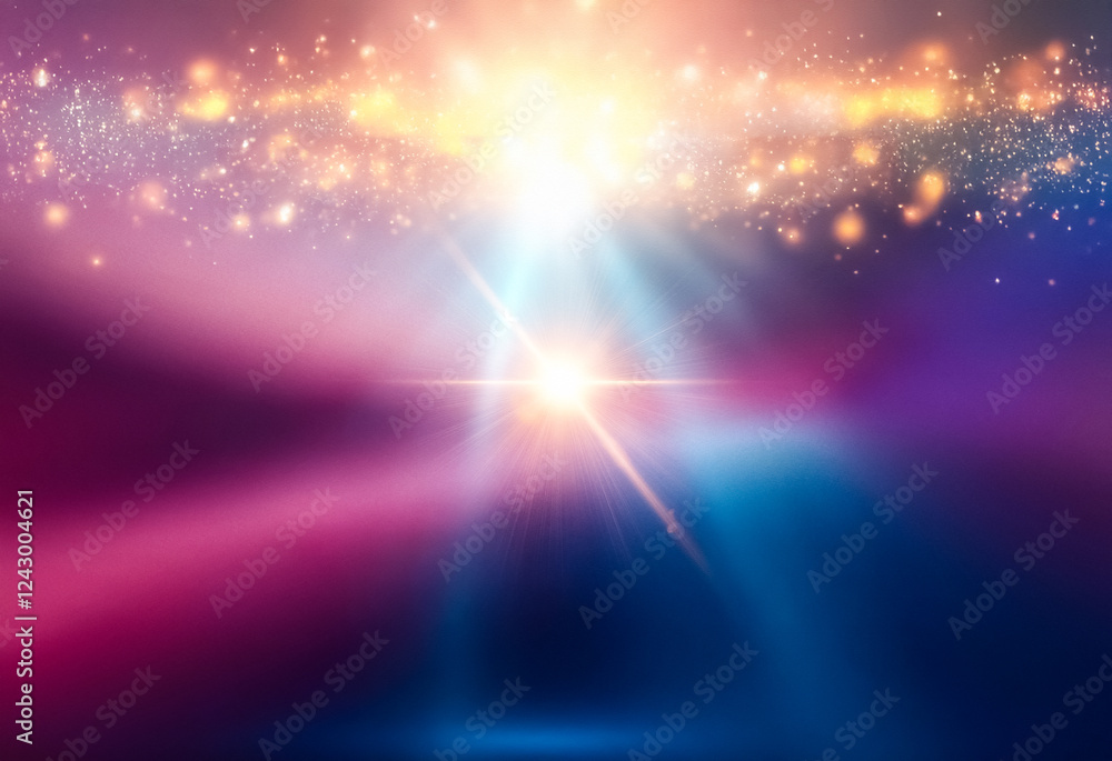 Poster abstract design with a grainy gradient background