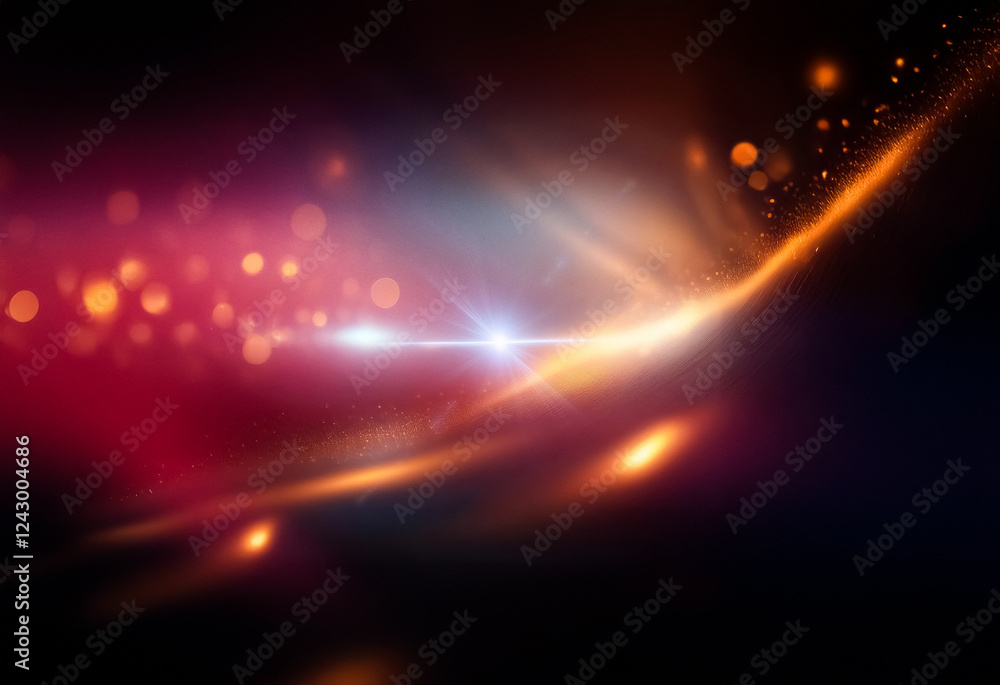 Poster a dark, abstract background with a grainy texture and a soft gradient of red and blue.